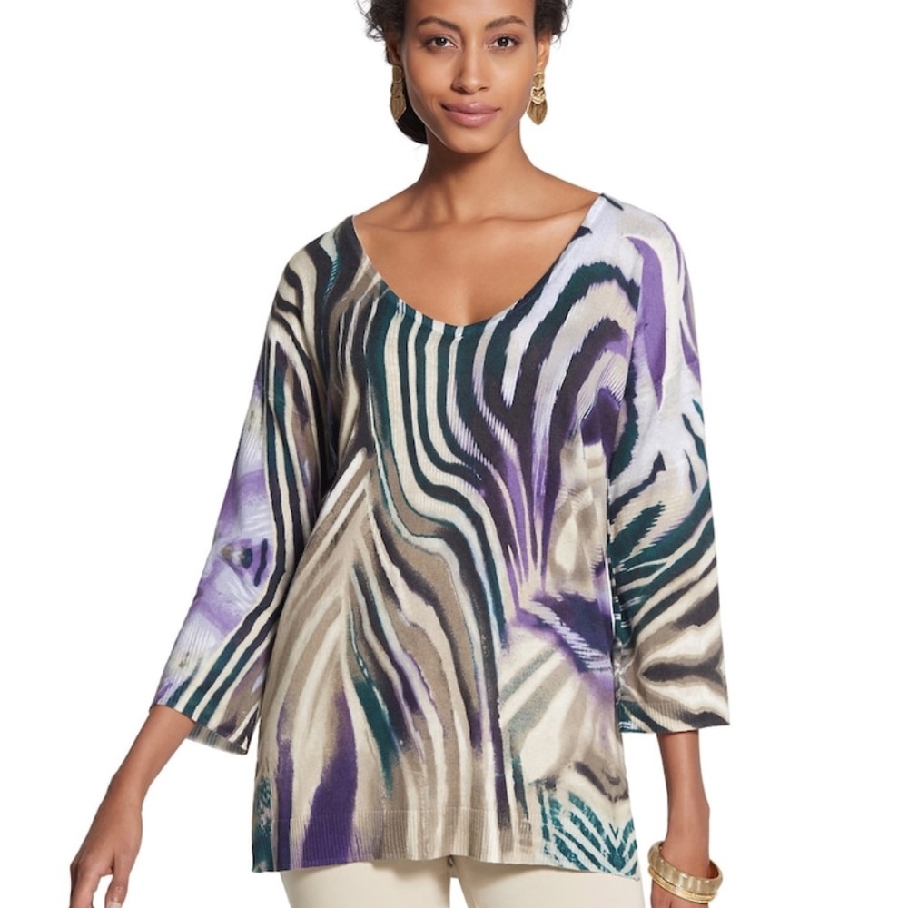 Chicos 3/4 sleeve Sweater - Size 0